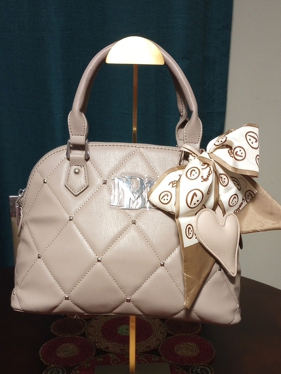 Badgley Mischka Handbags - Quilted Dome Satchel w/Crossbody Strap